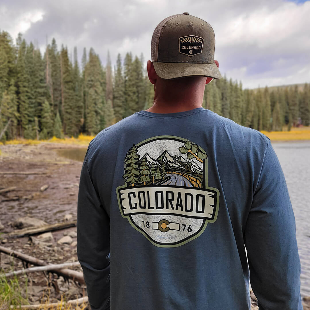 Woodland Long Sleeve T-Shirt - Indigo