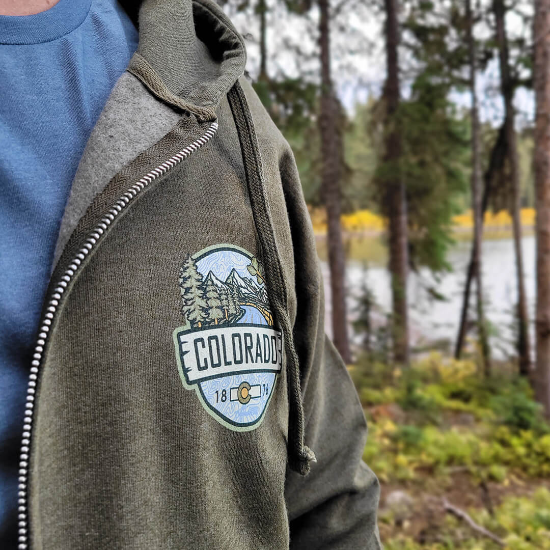 Woodland Midweight Zip-Up Hoodie - Green