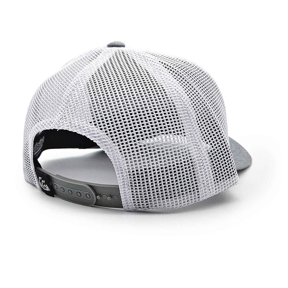 Native Plate Trucker Hat - Heather Gray/White