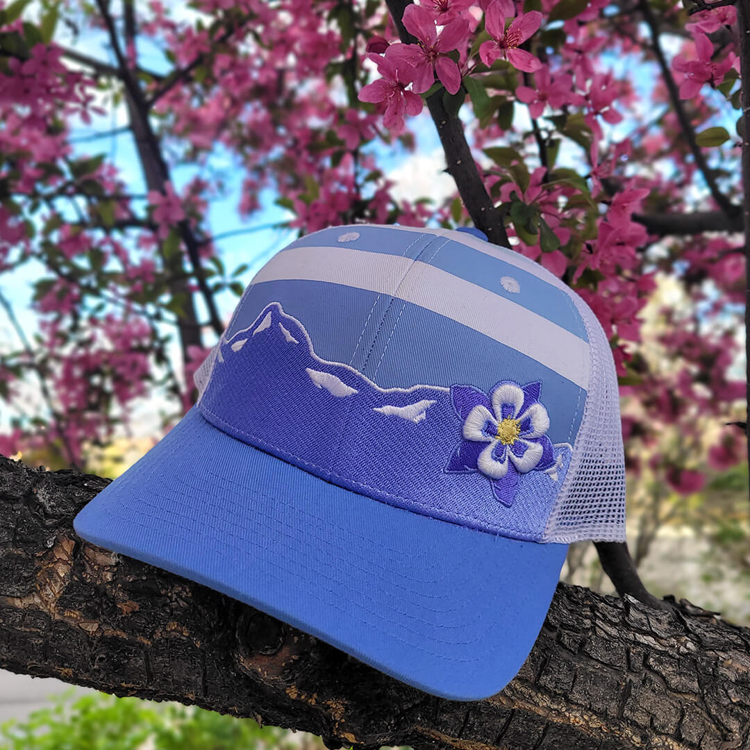 Alpine Bloom Hat - Purple/White