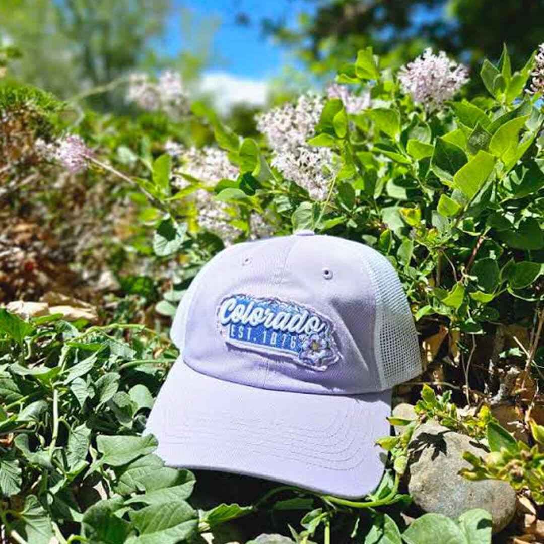 Mountain Bloom Hat - Unstructured - Purple/White