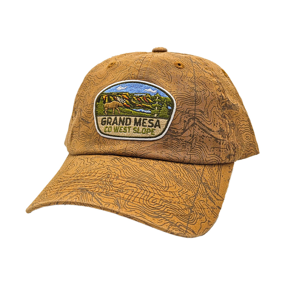 Grand Mesa - Topo Canvas Unstructured Hat