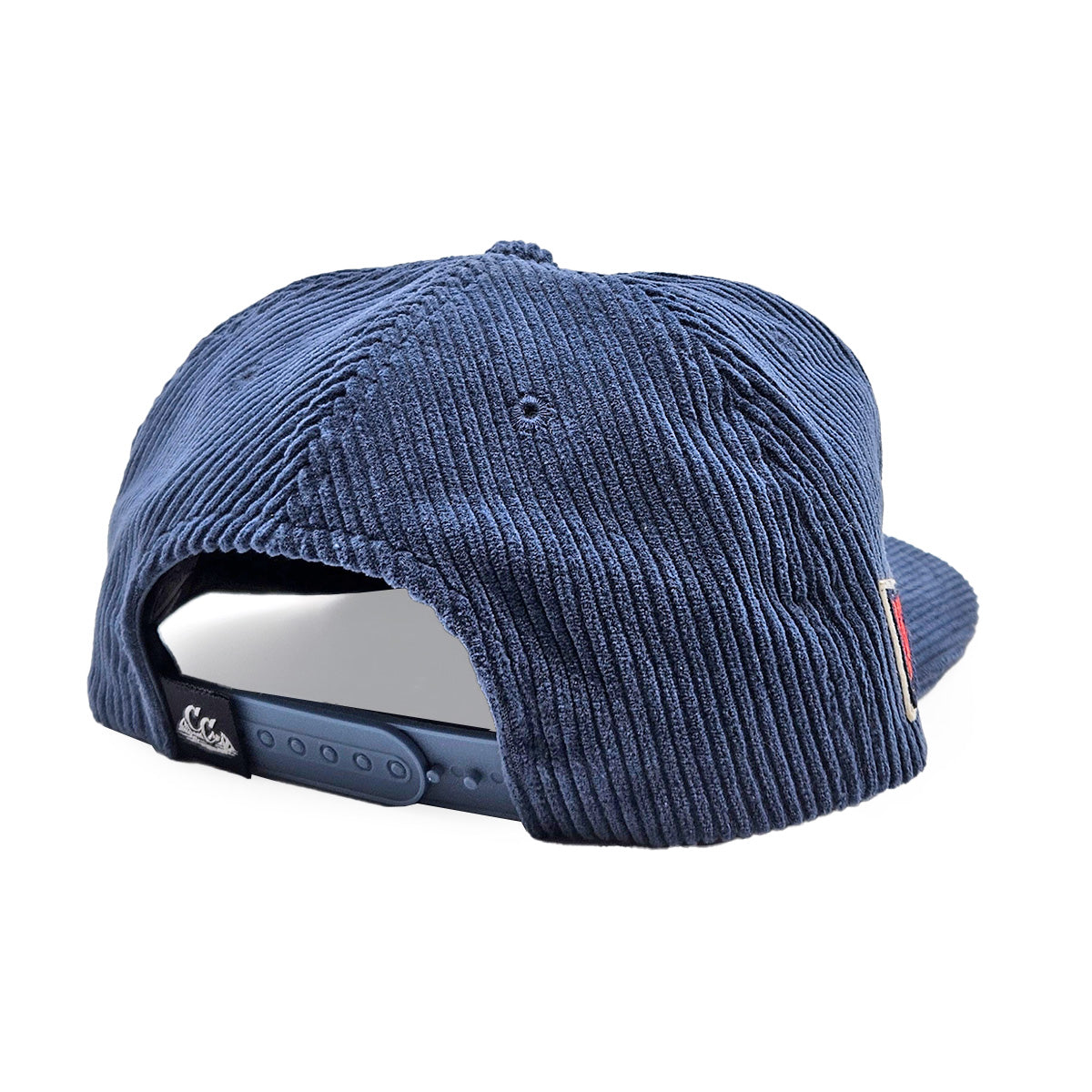 Varsity Flag Corduroy Hat - Flat - Navy