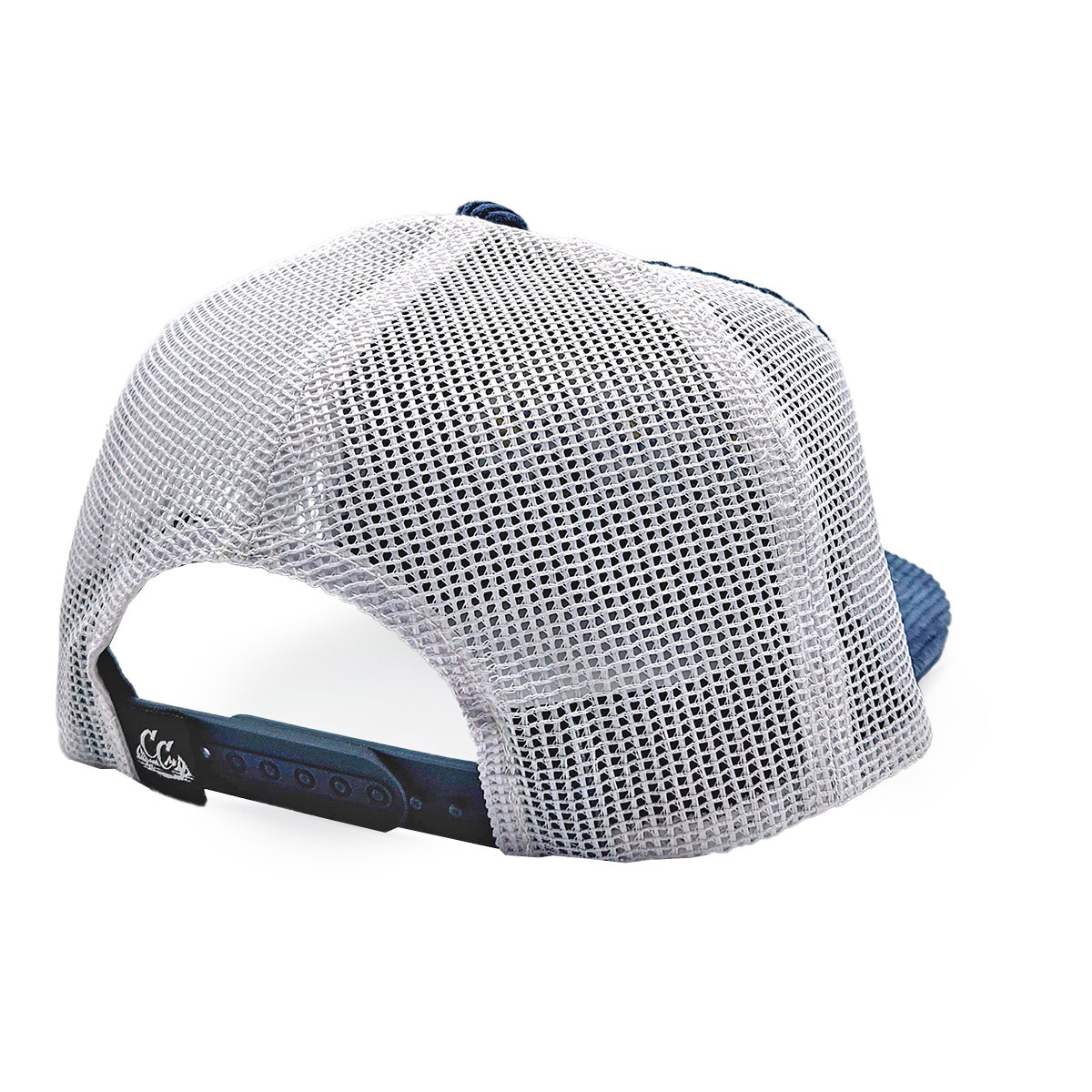 Floral Range Trucker Hat - Corduroy - Navy/White