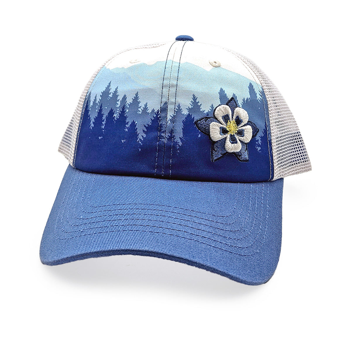 High Bloom - Indigo - Unstructured Trucker
