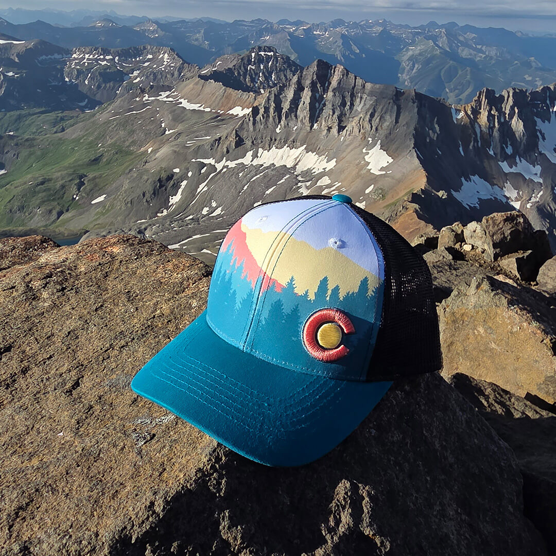 Alpine Teal Trucker Hat - Teal/Black