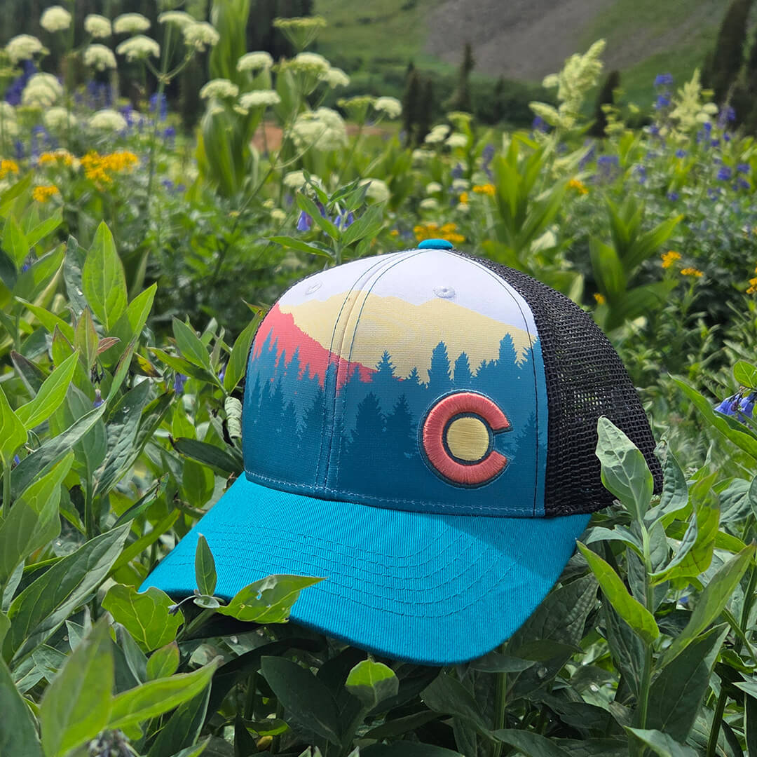 Alpine Teal Trucker Hat - Teal/Black
