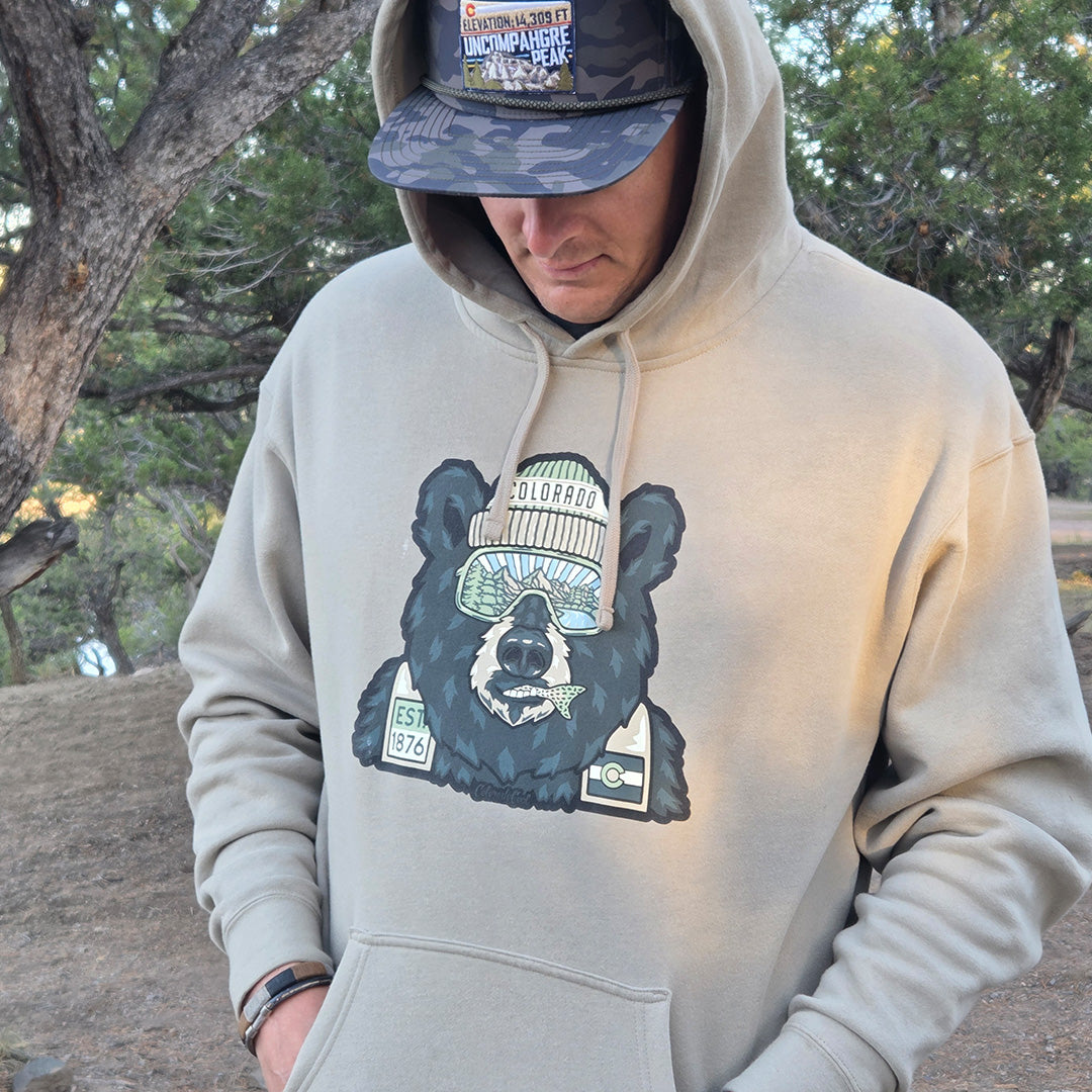 Backwoods Bear - Hoodie - Cement