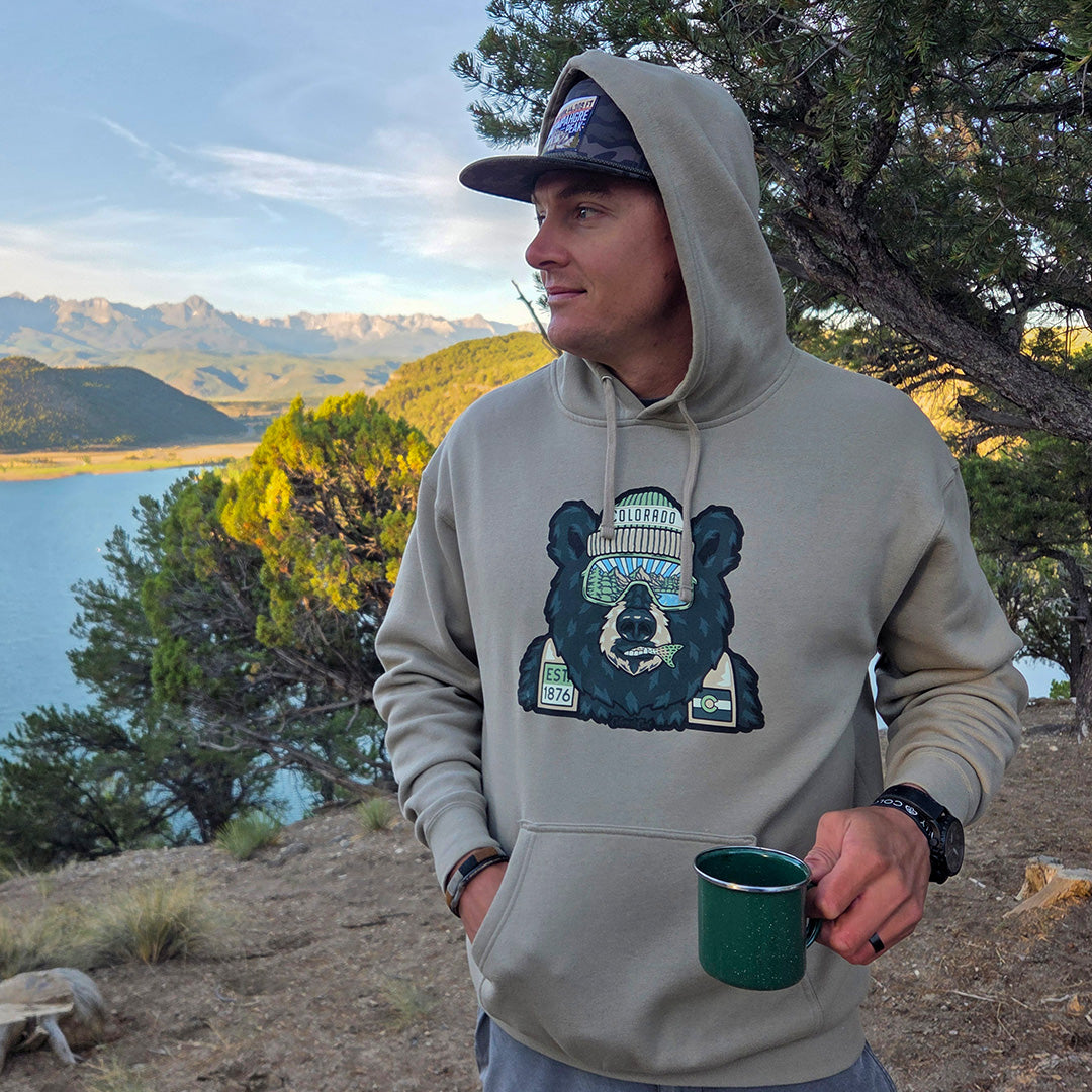 Backwoods Bear - Hoodie - Cement