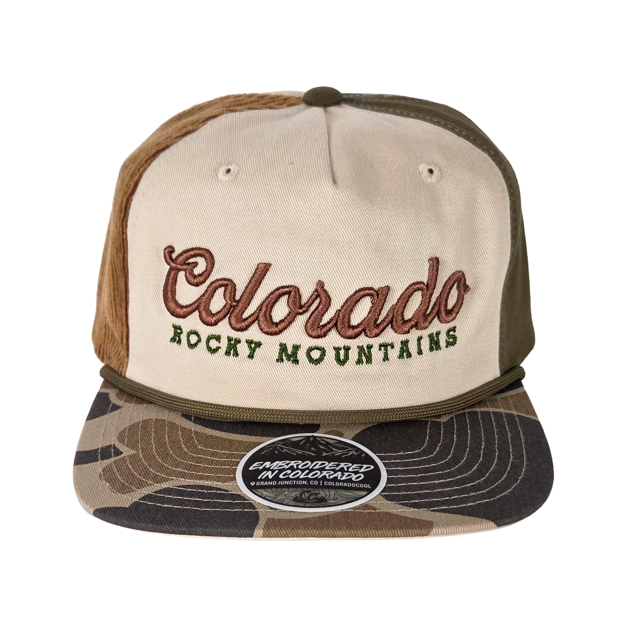 Colorado Draft Emb - Beige/Camo Multi Fabric Hat
