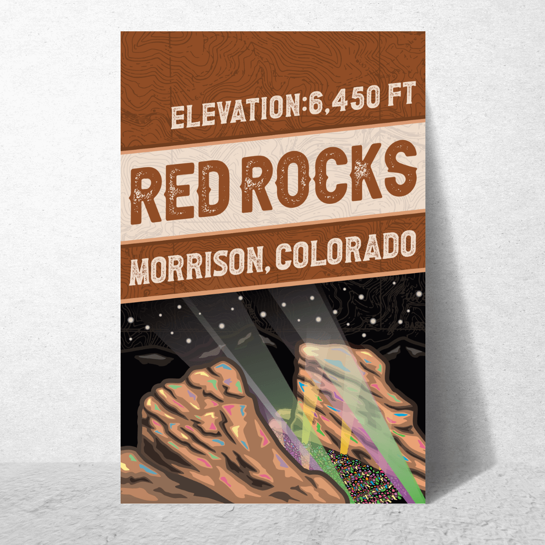 Red Rocks Showtime Poster