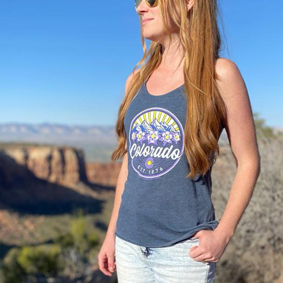 Mountain Bloom Tank Top - Women's - Indigo