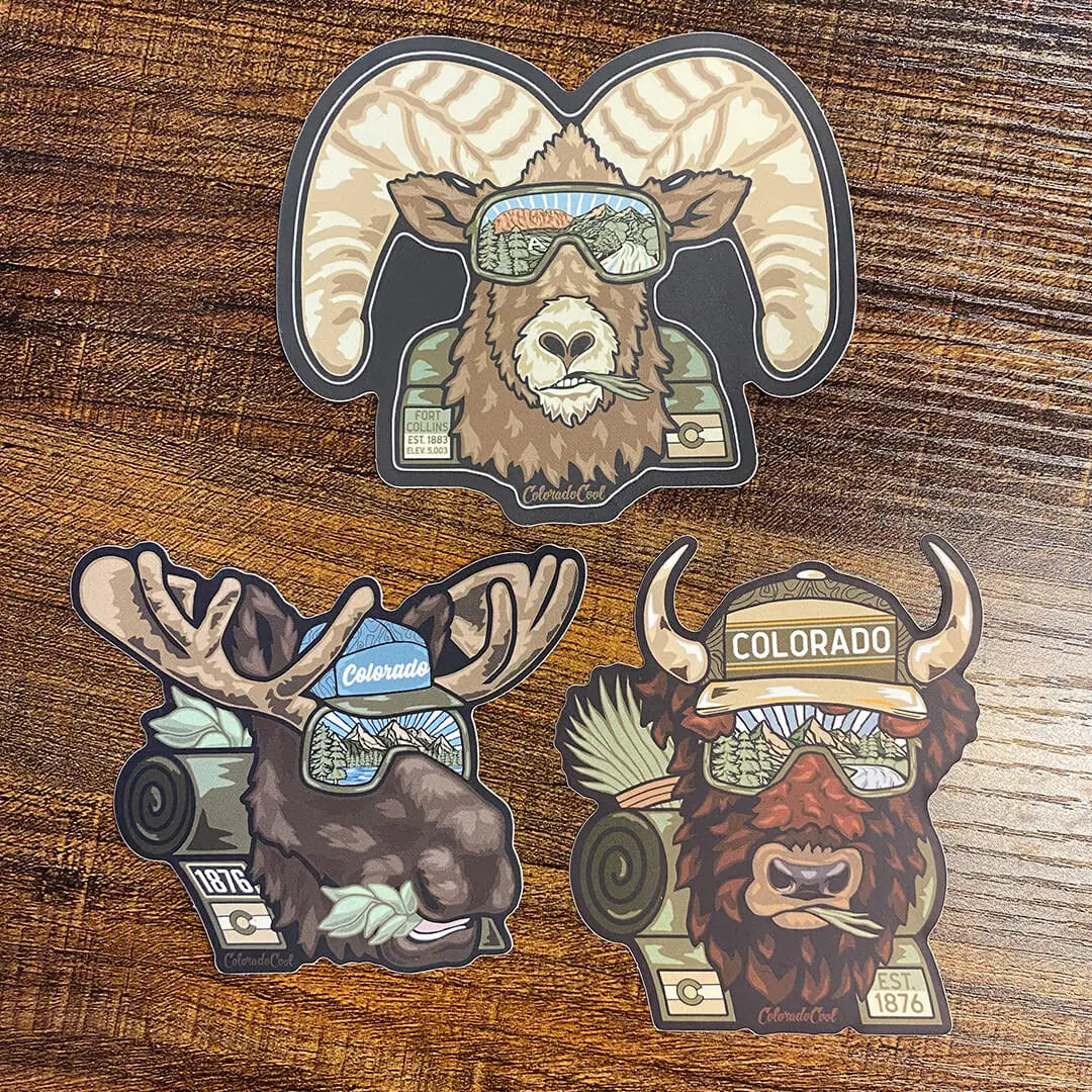 Moose Colorado Sticker