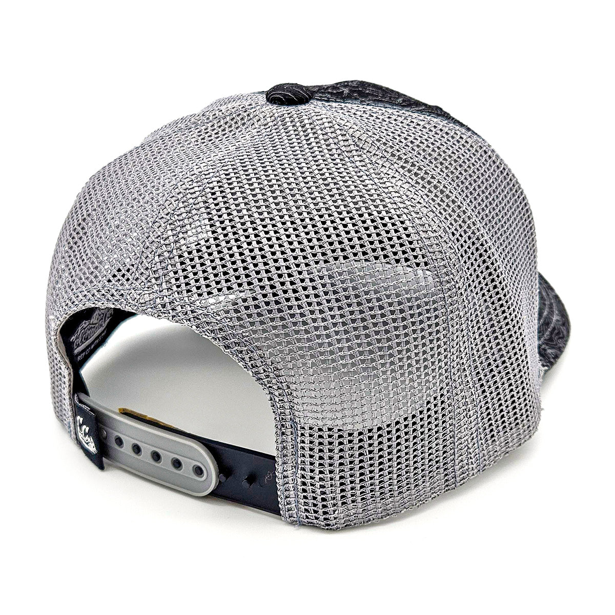 Black Topo Range Curved Hat - Black/Gray
