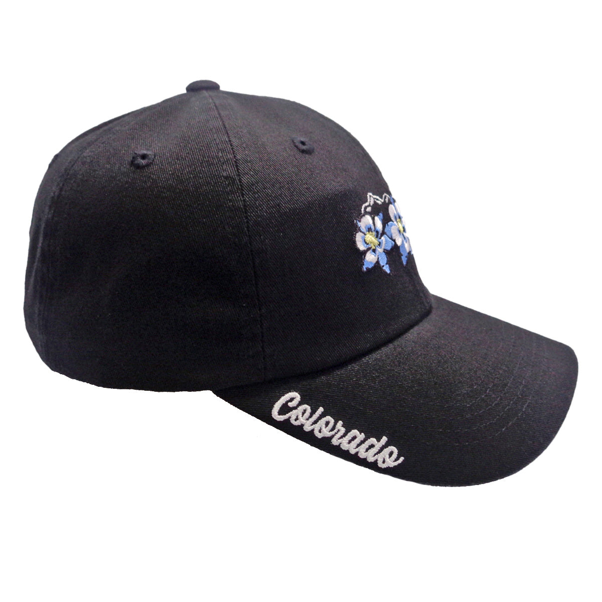 Floral Range Hat - Unstructured - Black