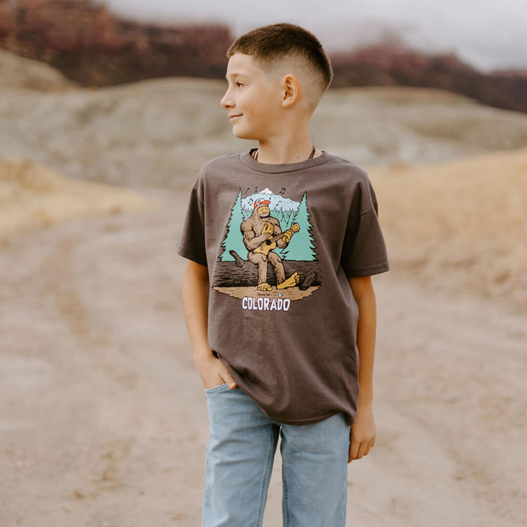 Jammin' Bigfoot T-Shirt - Youth - Grey