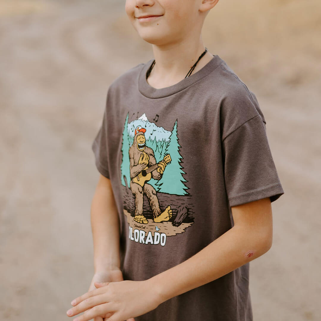 Jammin' Bigfoot T-Shirt - Youth - Grey