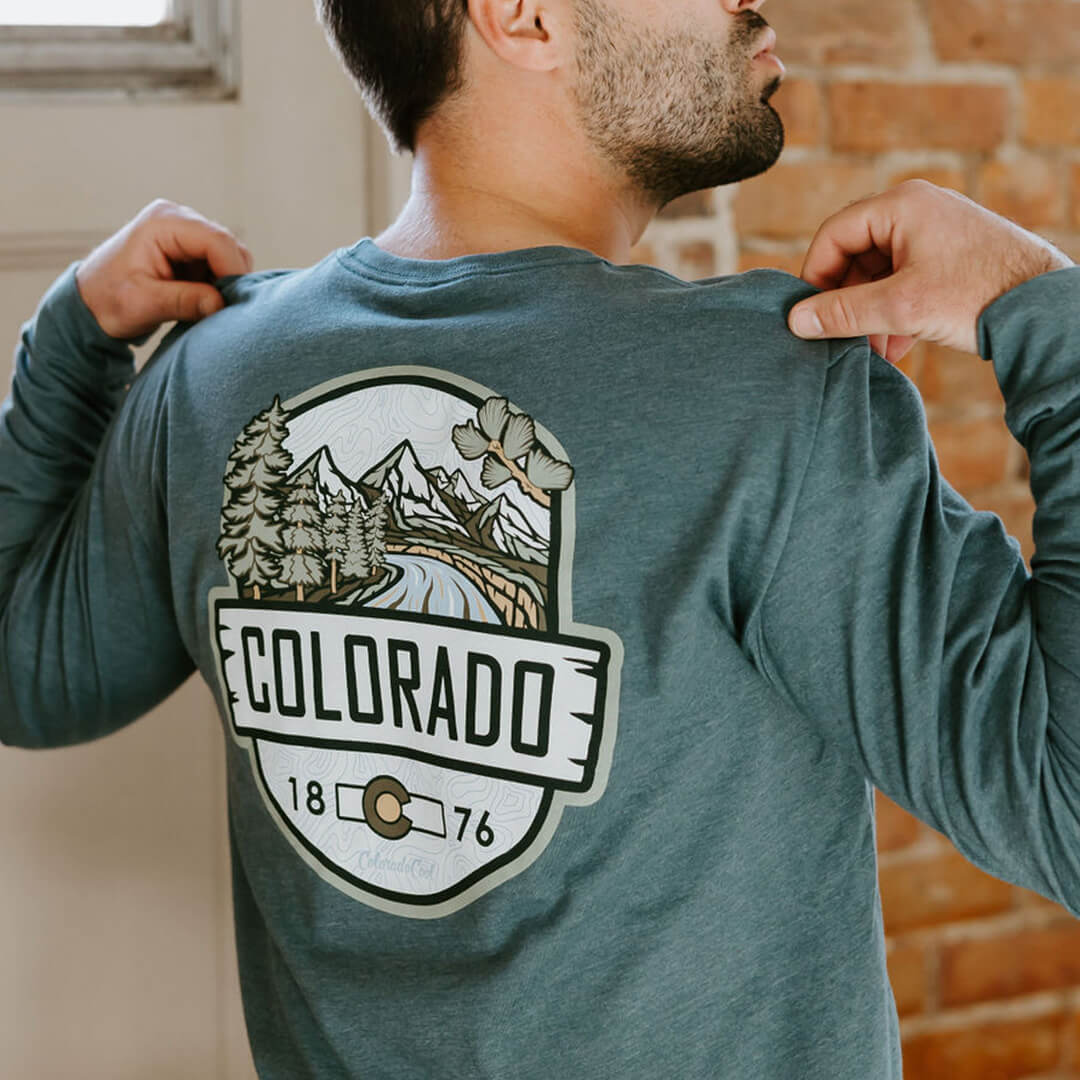 Woodland Long Sleeve T-Shirt - Indigo