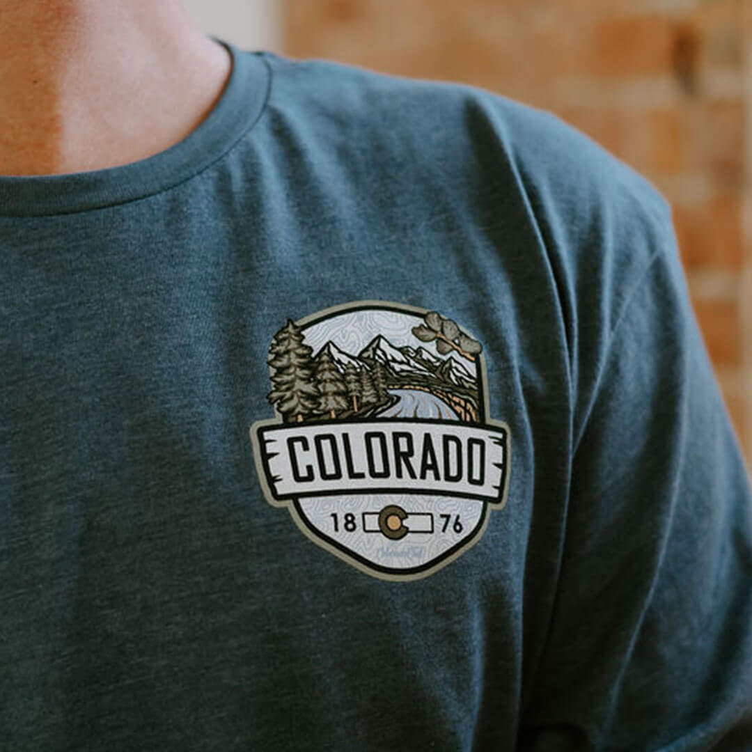 Woodland Long Sleeve T-Shirt - Indigo