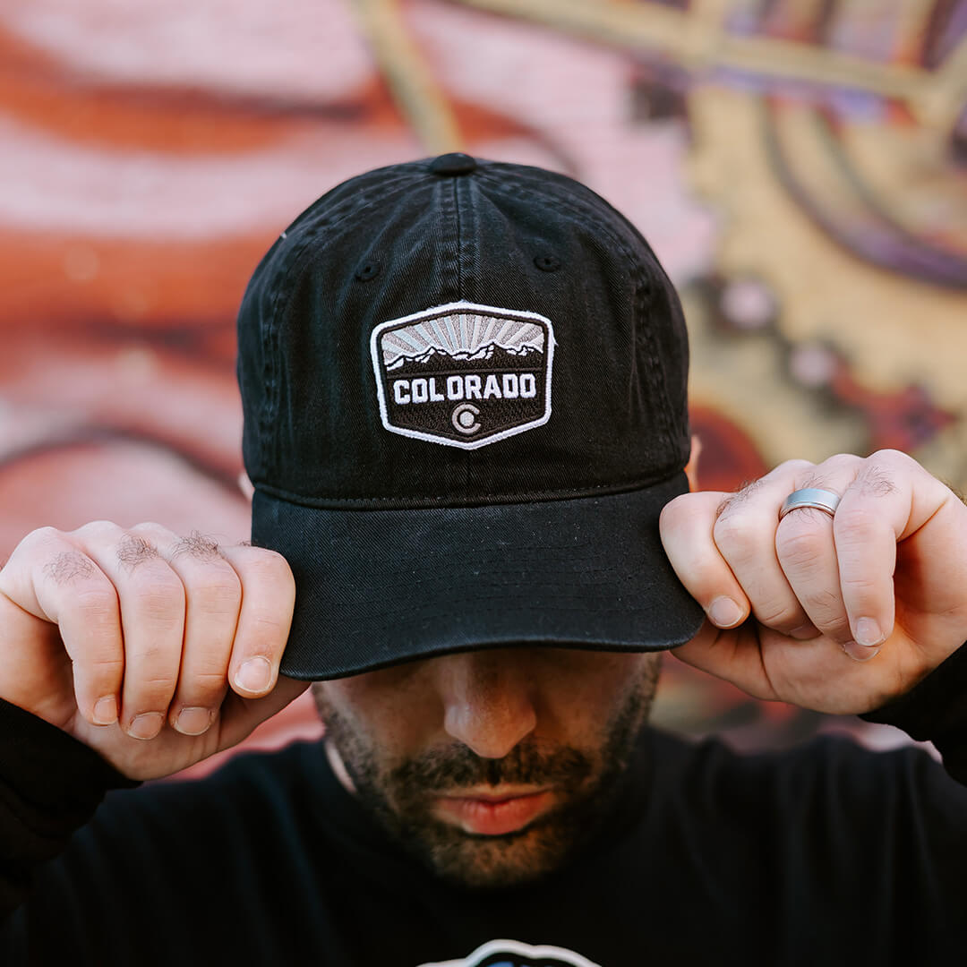 Colorado Patch Hat - Washed - Unstructured - Black