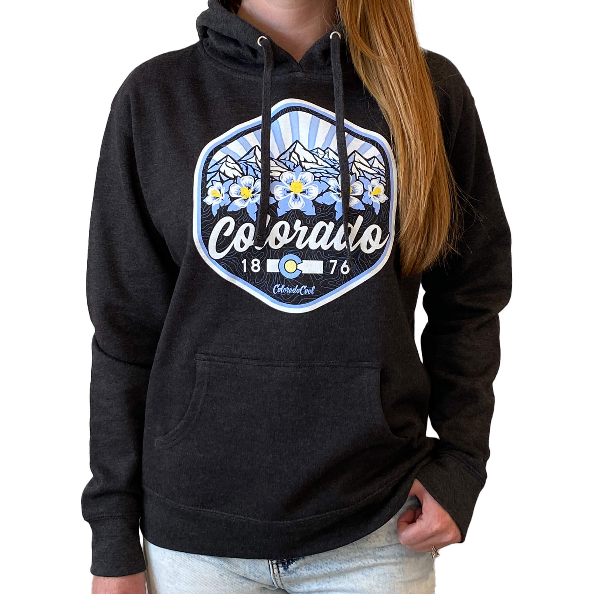 Mountain Bloom Hoodie - Women's - Charcoal