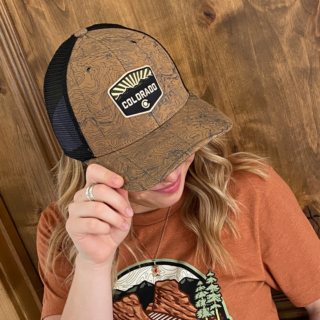 Topo Trucker Hat - Canvas/Trucker Mesh