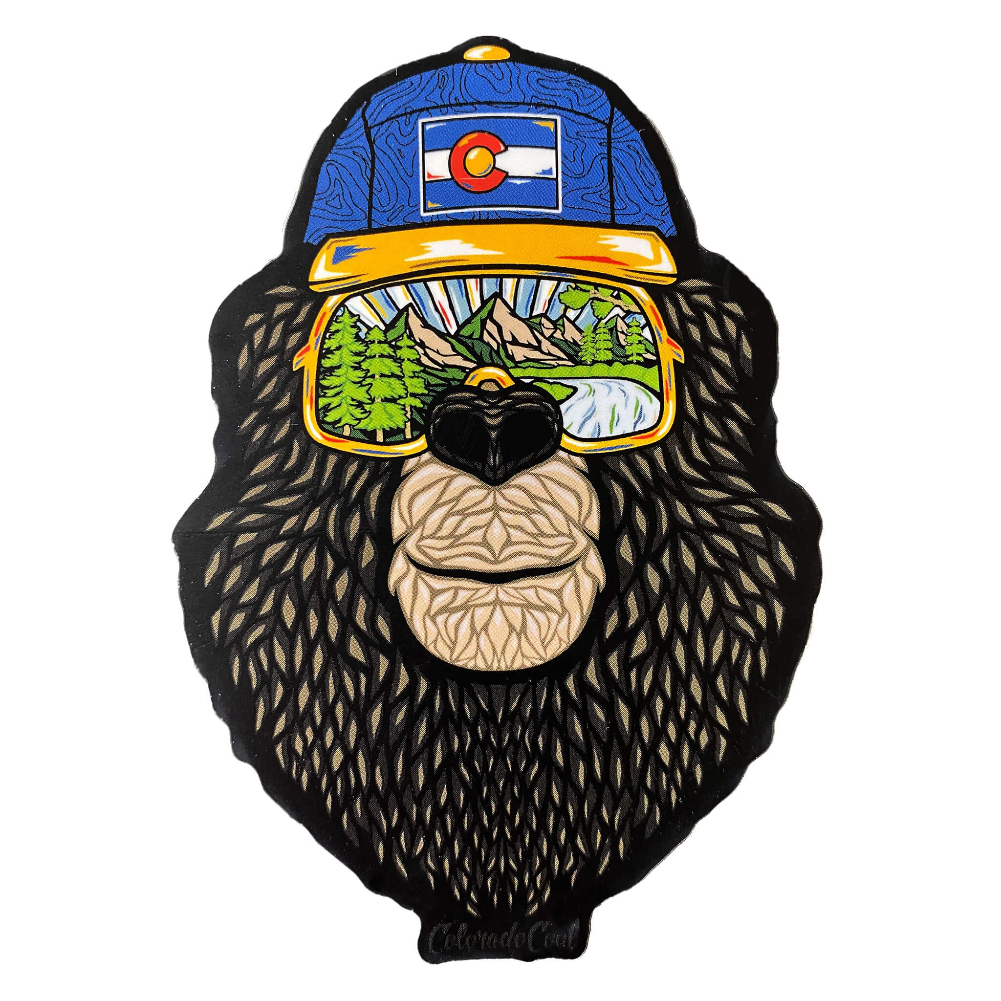 Summer Bear with Sunglasses Sticker - Matte