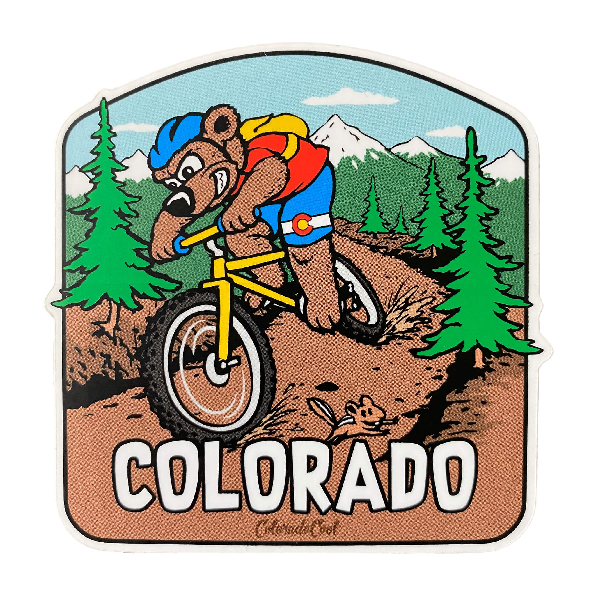 Bikin’ Bear Sticker