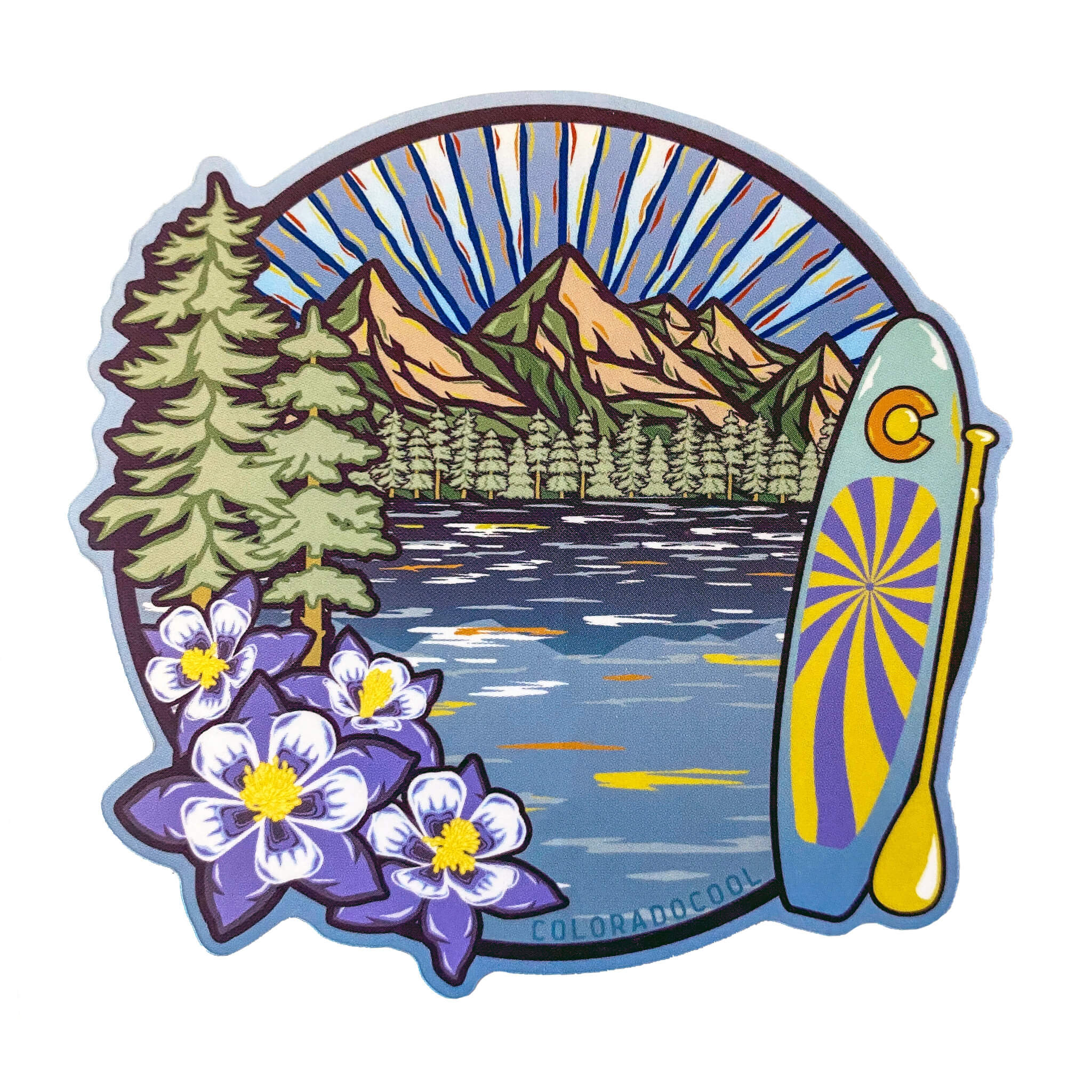 Lake Vibes Sticker - Faded