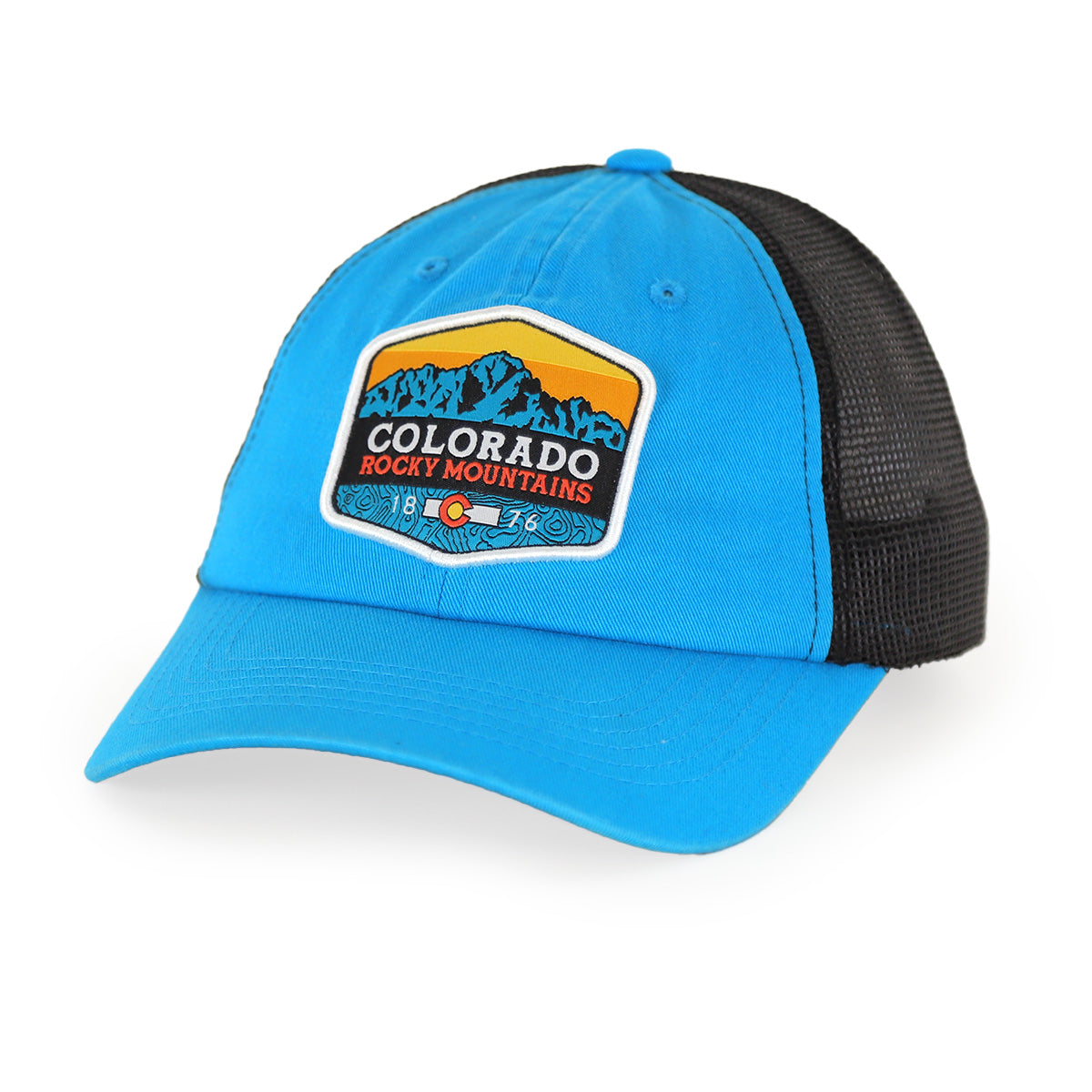 San Juan Sunrise Trucker Hat - Teal/Black