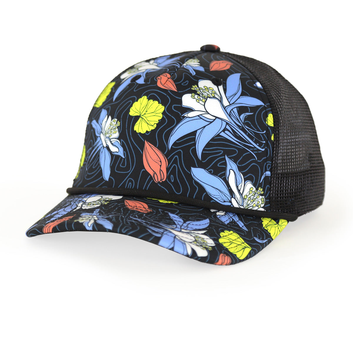 Columbloom Trucker Hat - Floral/Black