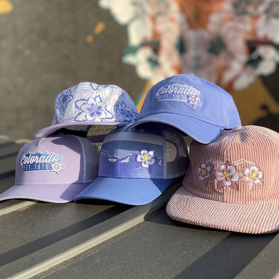 Alpine Bloom Hat - Purple/White