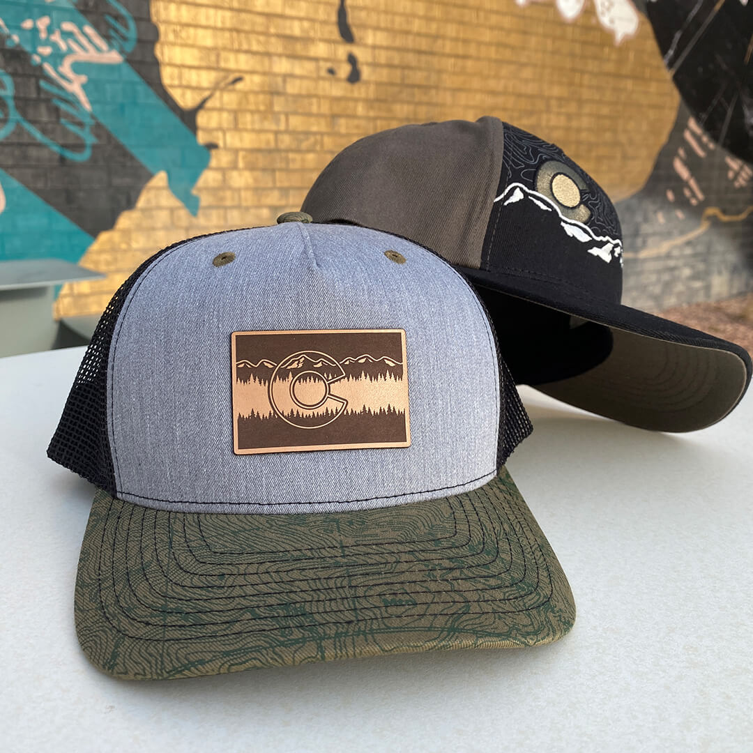 Treeline Suit Trucker Hat - Gray/Black/Olive Topo