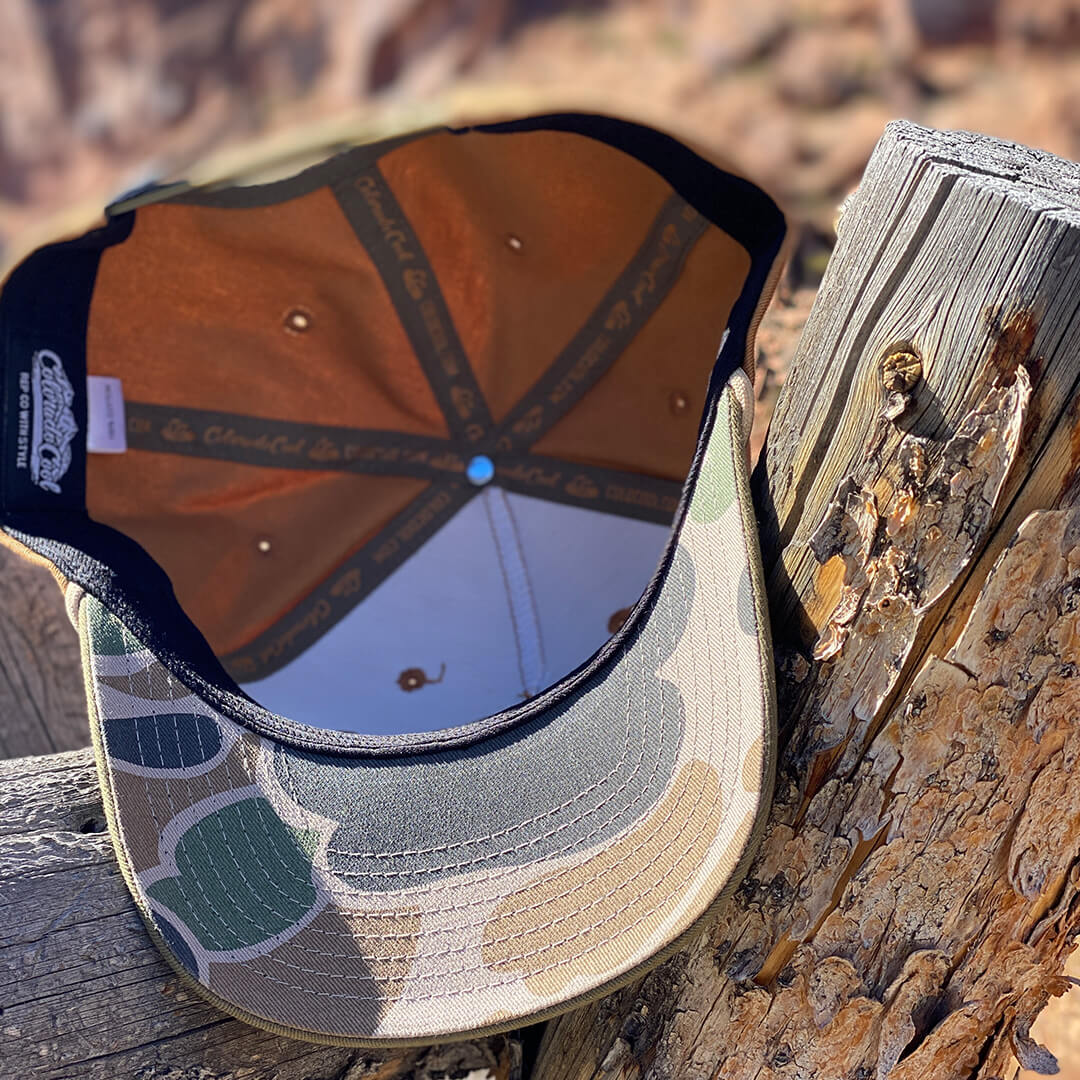 Rocky Mtns Hat - Tan/Olive - Slight Curve