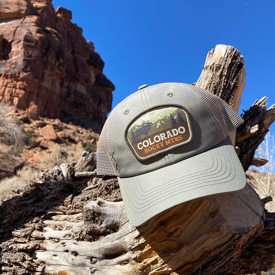 Rocky Mtns - Olive/Khaki - Washed Trucker