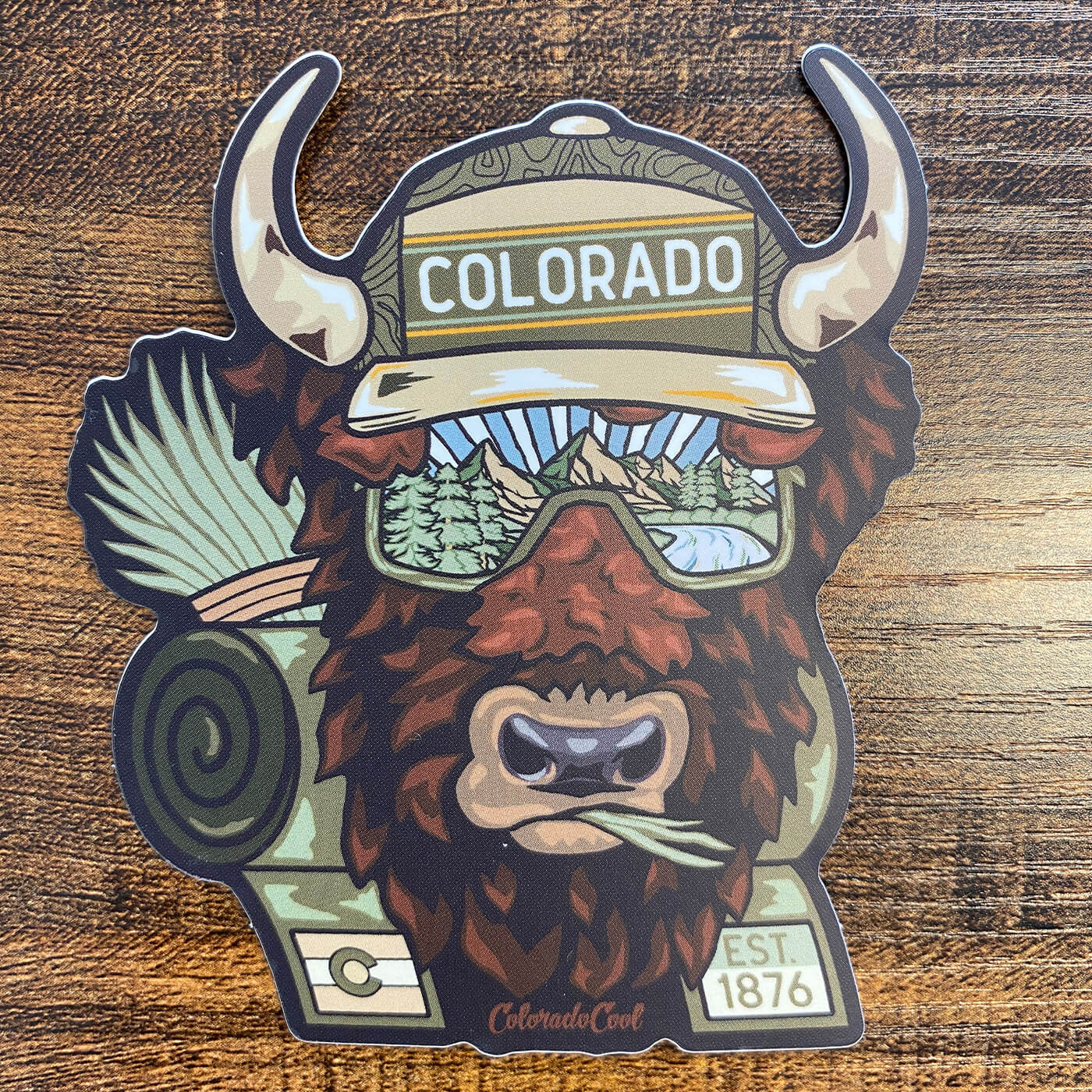 Bison Colorado Sticker
