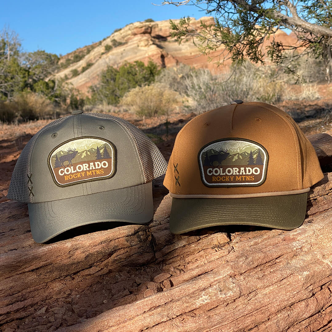 Rocky Mtns - Olive/Khaki - Unstructured Trucker