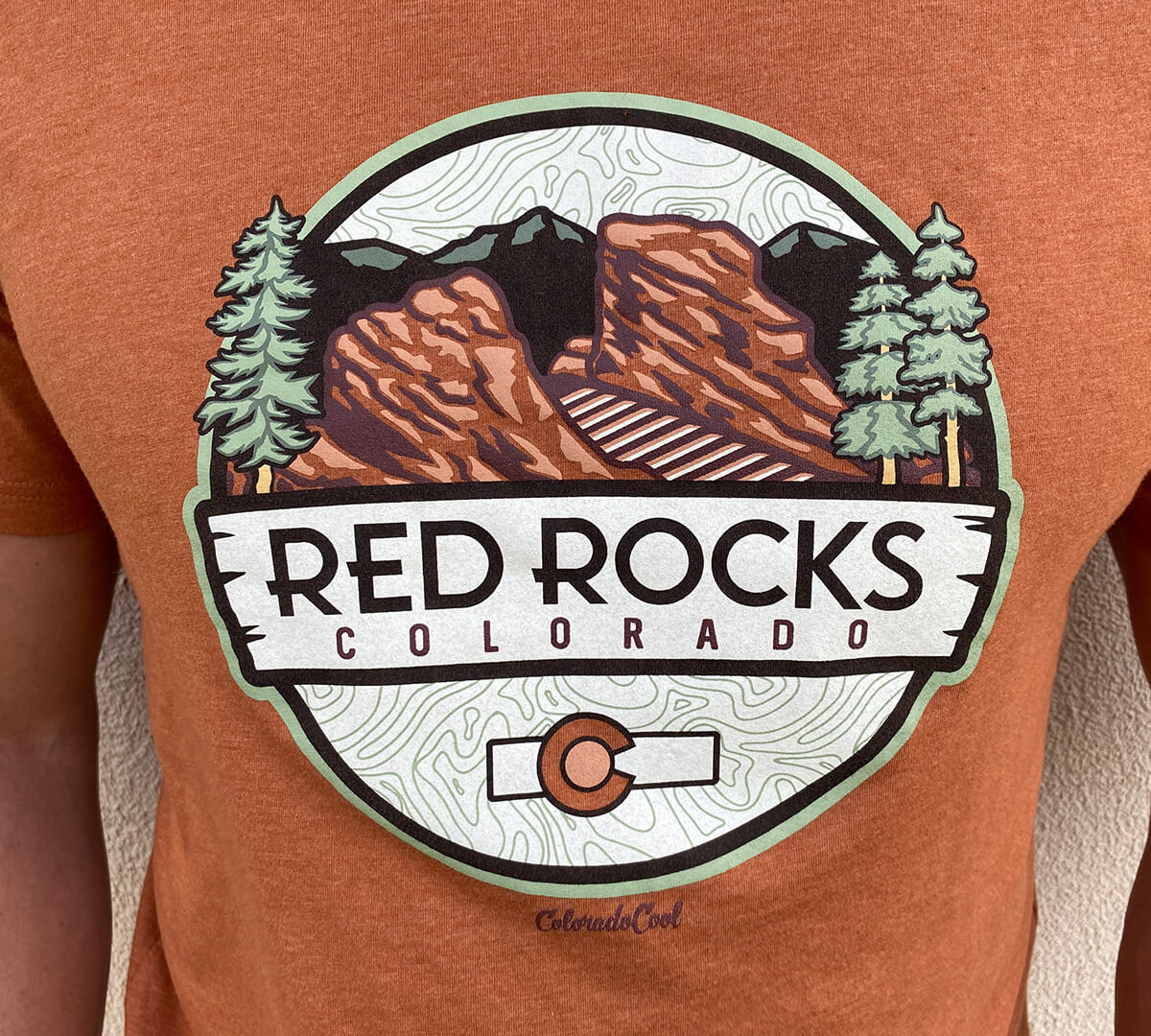 Red Rocks T-Shirt - Orange