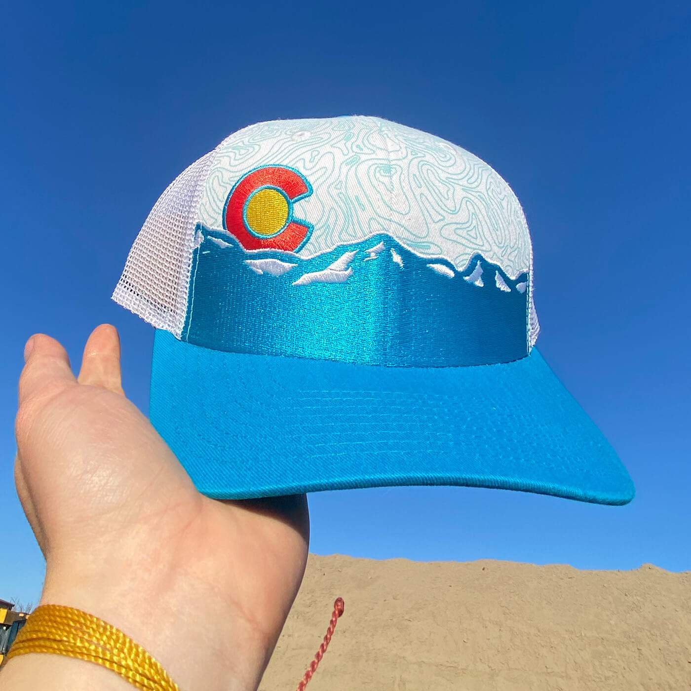 Range Topo Hat - Teal/White