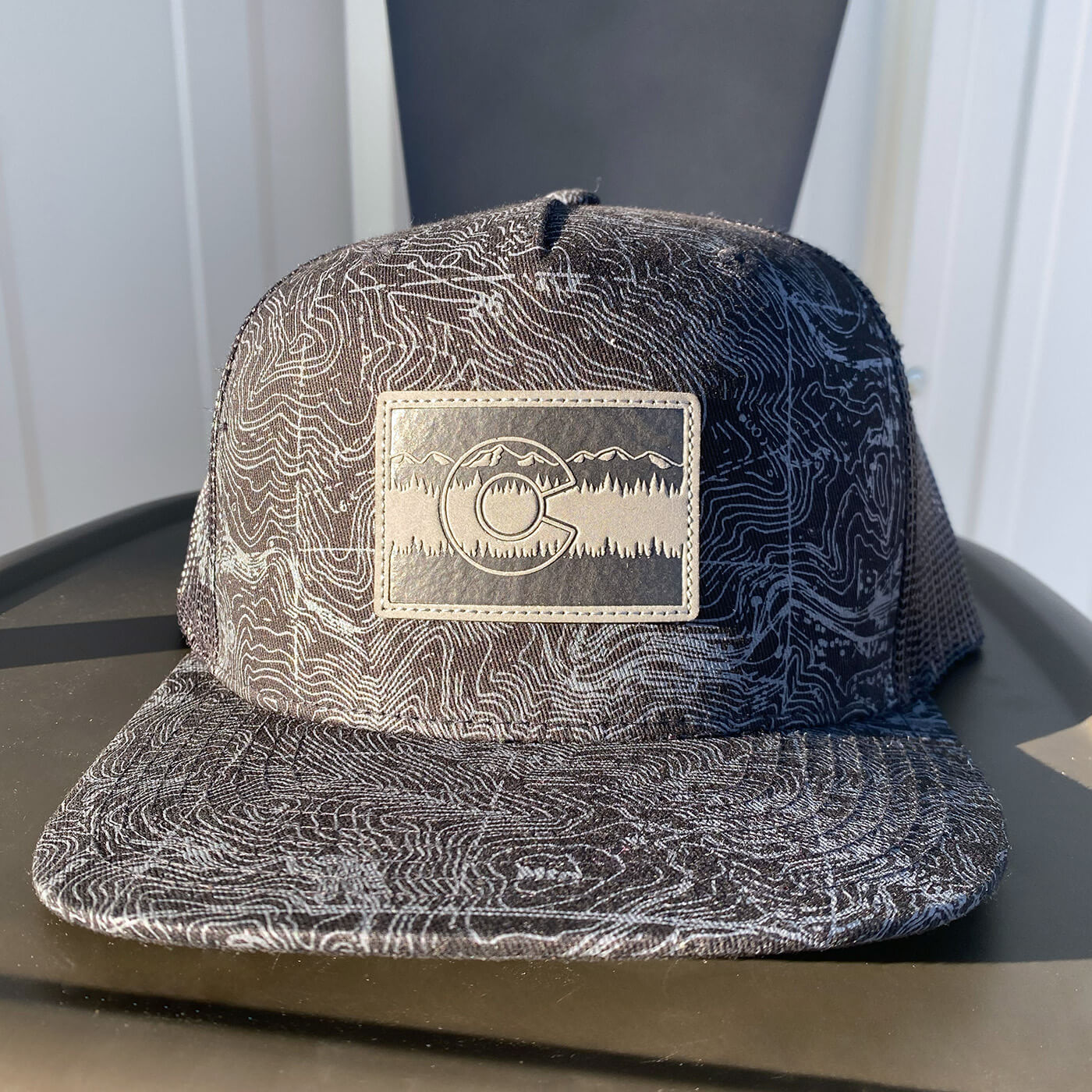 Black Topo Range Hat - Flat - Black/Charcoal