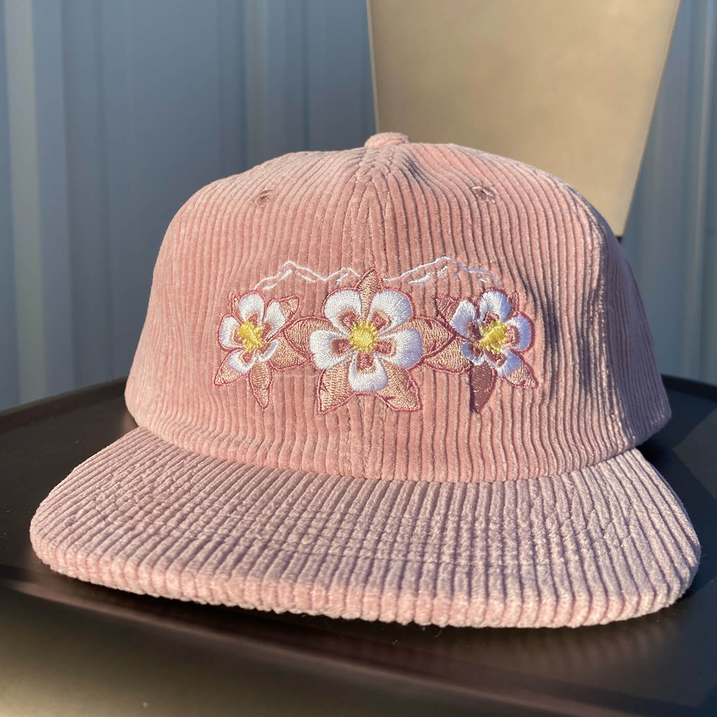 Floral Range Hat - Mauve - Corduroy