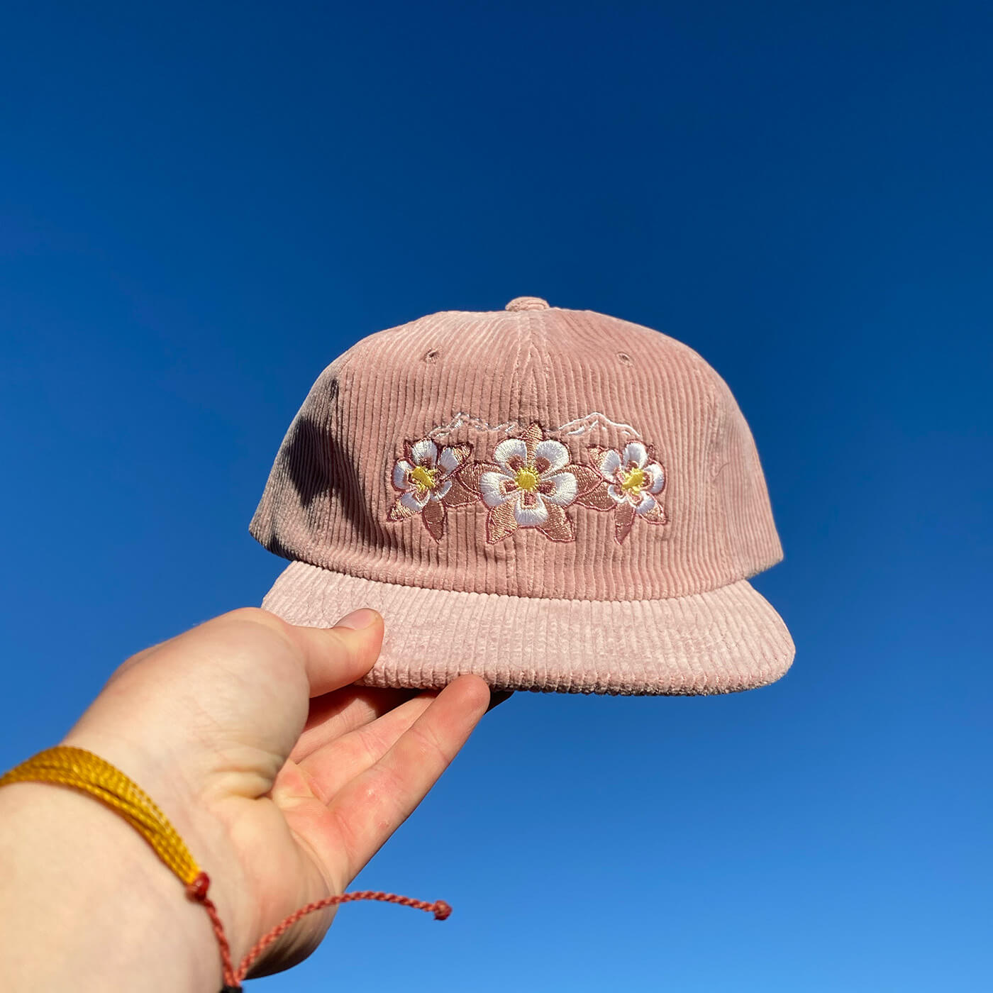 Floral Range Hat - Mauve - Corduroy