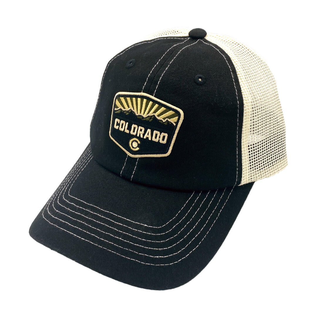 Colorado Patch Hat - Unstructured - Black/Stone