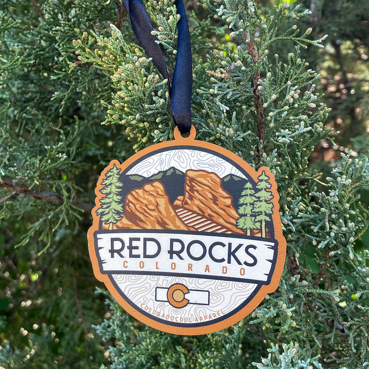 Red Rocks Amphitheater Christmas Ornament
