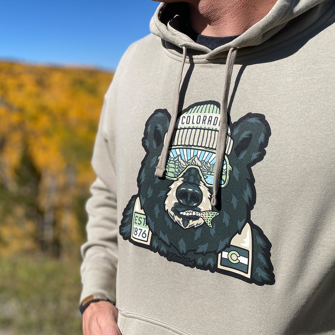 Backwoods Bear - Hoodie - Cement