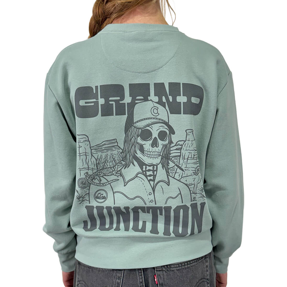 Grand Junction Skeleton Sweatshirt - Stonewash Green