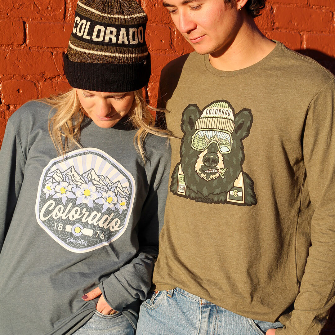 Backwoods Bear - Long Sleeve T-Shirt - Military Green