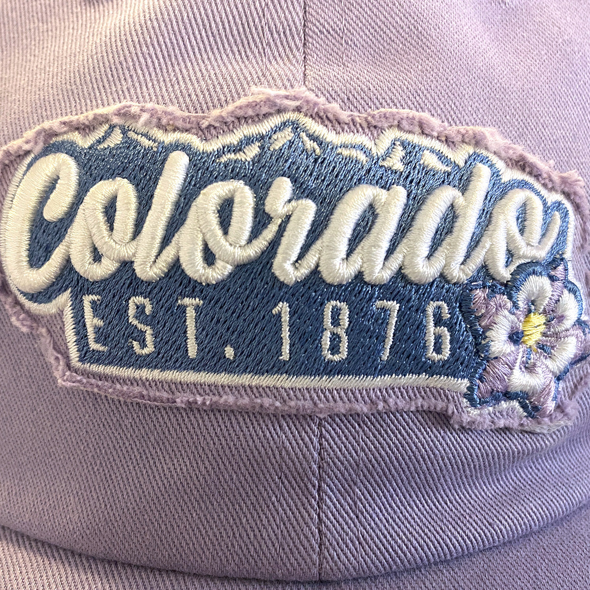 Mountain Bloom Hat - Unstructured - Purple/White