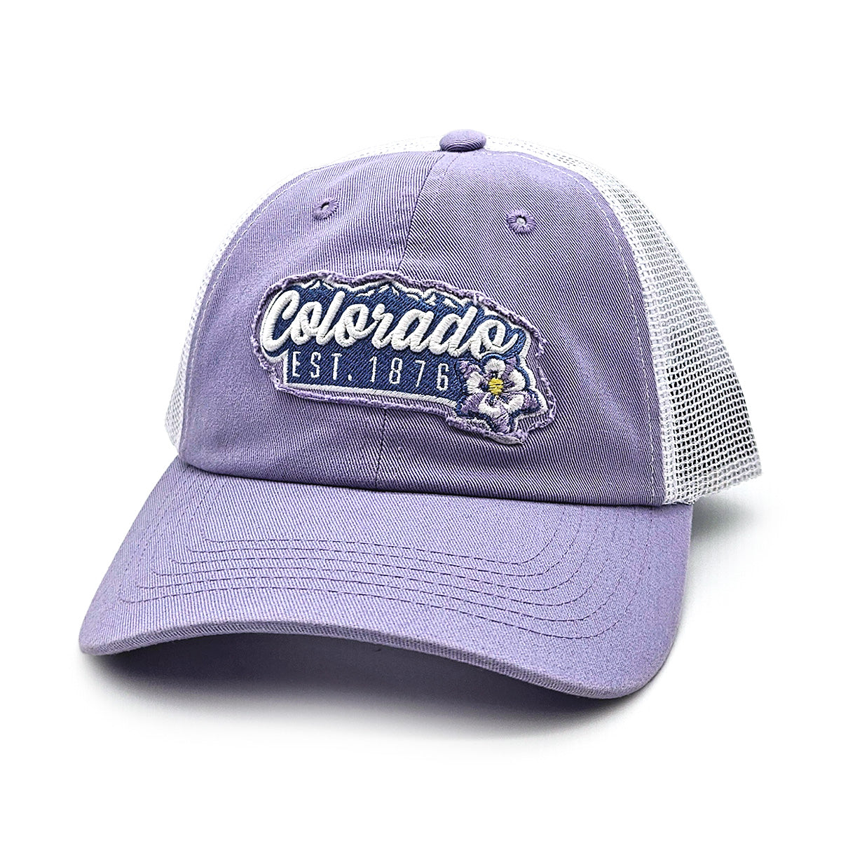 Mountain Bloom Hat - Unstructured - Purple/White