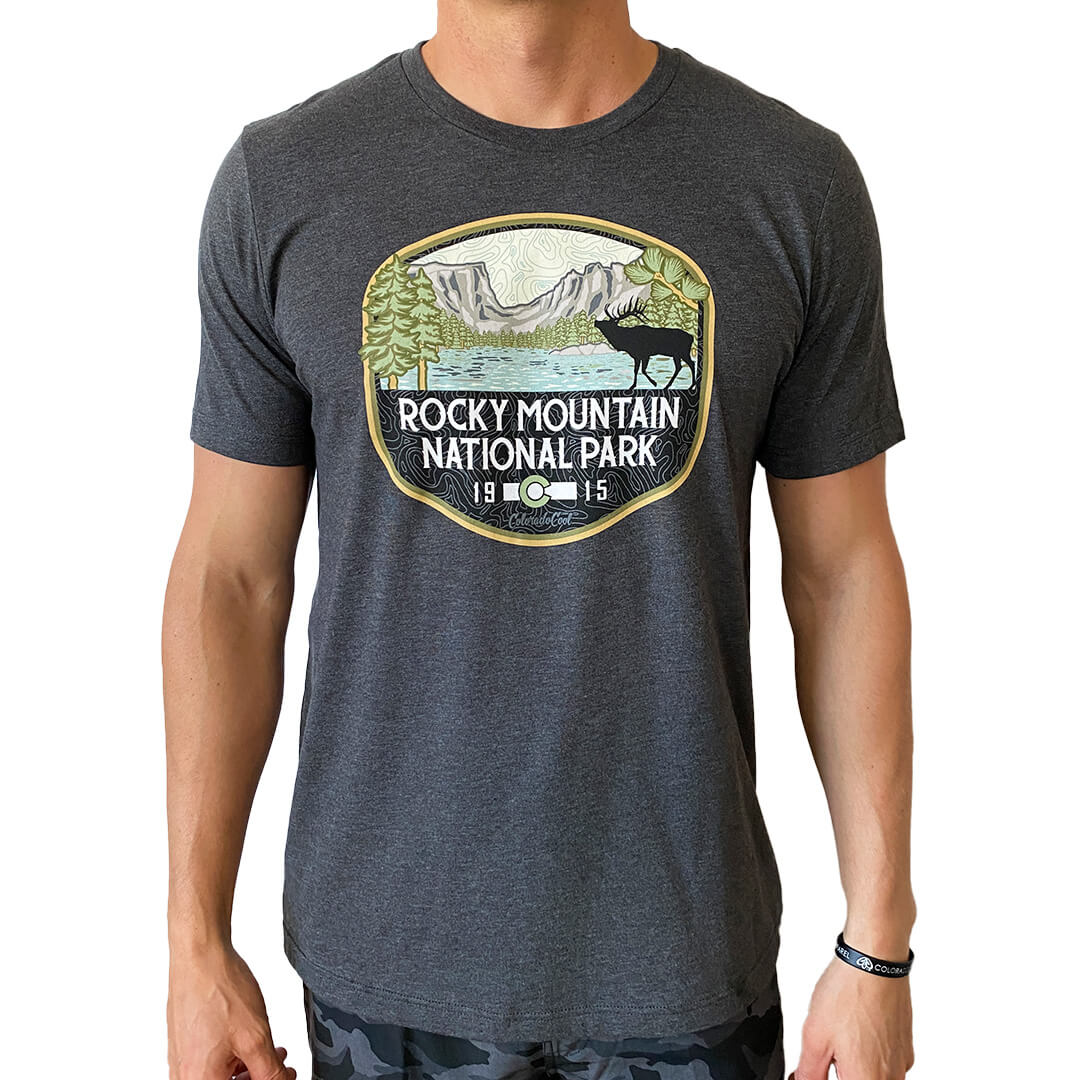 Rocky Mountain National Park T-Shirt - Charcoal